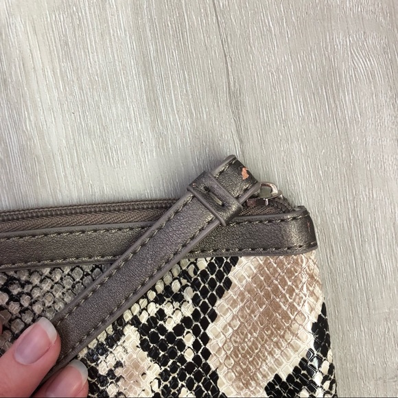 Nine West Snakeskin Print Wristlet - Picture 3 of 4